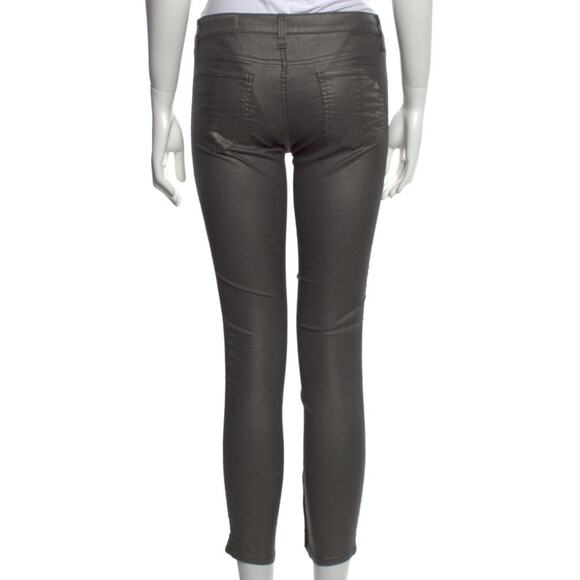 Rag and Bone for Intermix Zipper Capri Pants, Silver, Size 26 - Picture 4 of 10
